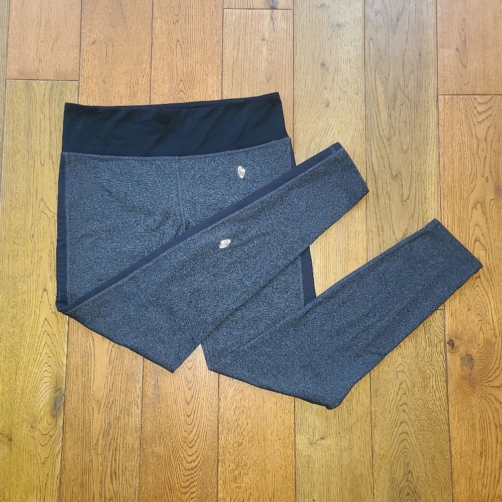 Ellie Leggings, Size L, Black & Gray